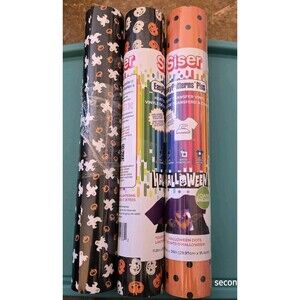 3 Siser Easy Patterns HTV Heat Transfer Vinyl Halloween Designs For Cricut Etc.